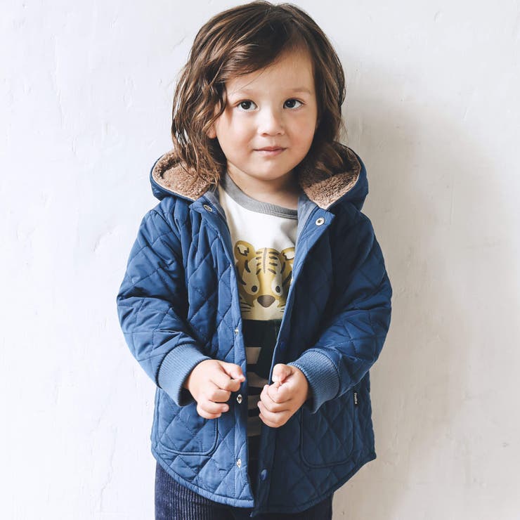 ファミリア コート 80 キルティング くま耳 ファミリア コート 80