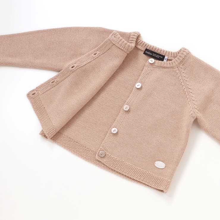 クルーネック長袖ニットカーディガン(80~100cm) | BeBe | 詳細画像12 