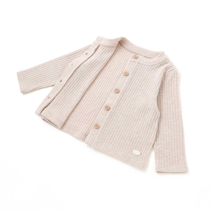 メランジテレコ長袖カーディガン(80~100cm) | BeBe | 詳細画像11 