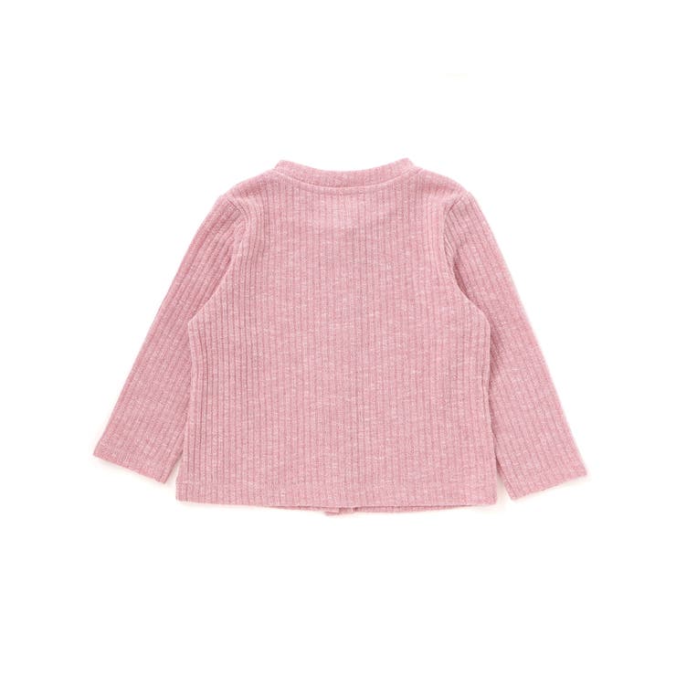 メランジテレコ長袖カーディガン(80~100cm) | BeBe | 詳細画像5 