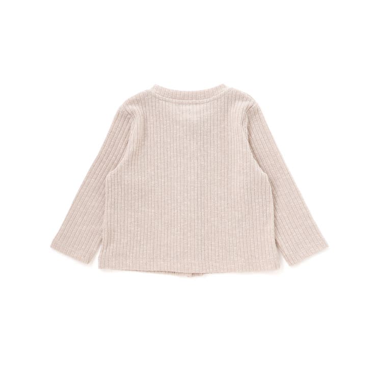 メランジテレコ長袖カーディガン(80~100cm) | BeBe | 詳細画像7 