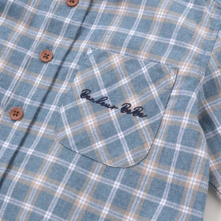 先染めネルチェック長袖シャツ(90~100cm) | BeBe | 詳細画像11 