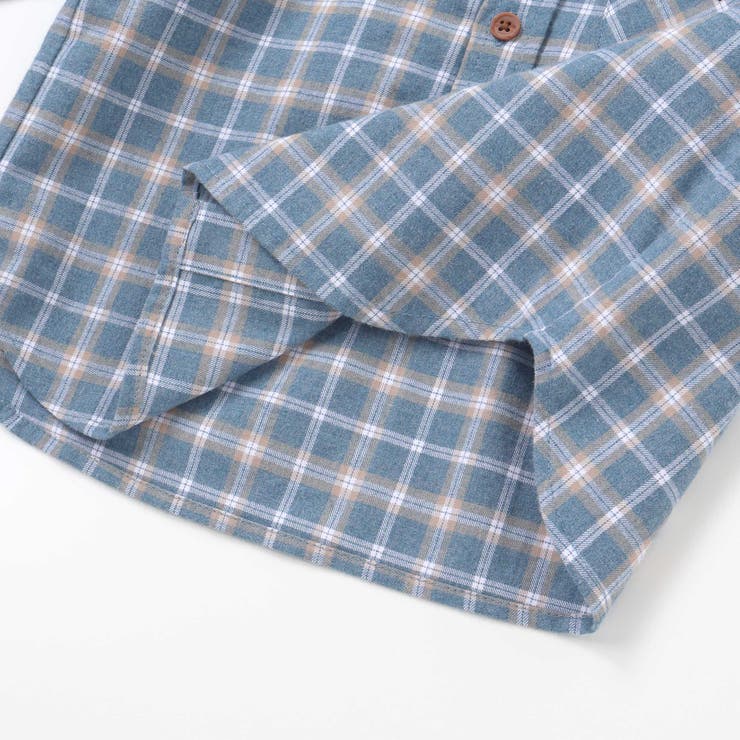 先染めネルチェック長袖シャツ(90~100cm) | BeBe | 詳細画像13 