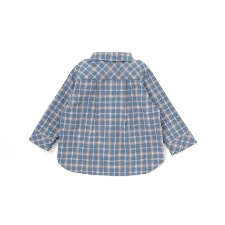 先染めネルチェック長袖シャツ(90~100cm) | BeBe | 詳細画像9 