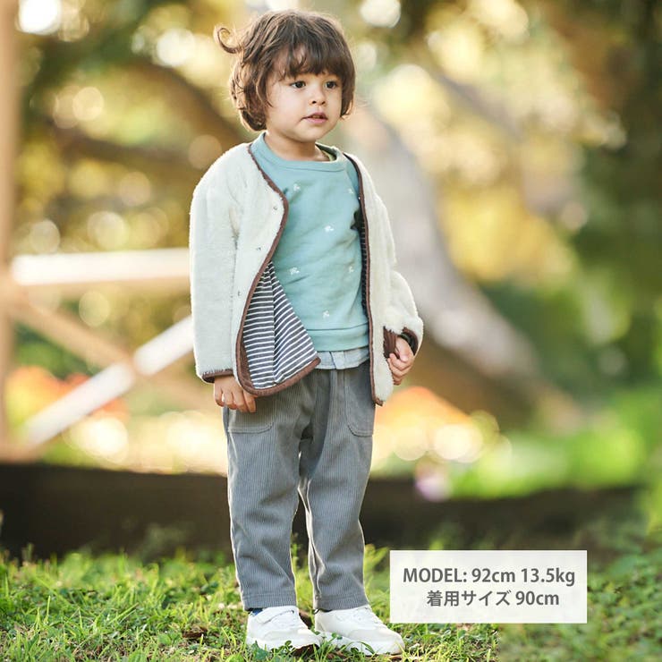 ニットコールポケットロングパンツ(80~100cm) | BeBe | 詳細画像2 