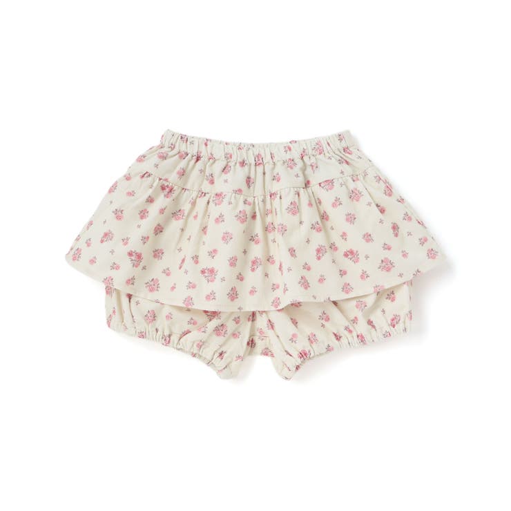 ピンク系 | 【お揃い】小花柄シャツコールペプラムカボチャパンツ(80~100cm) | BeBe