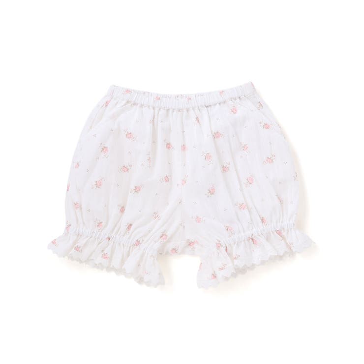 【お揃い】花柄裾レースフリルブルマ(80~90cm) | BeBe | 詳細画像5 
