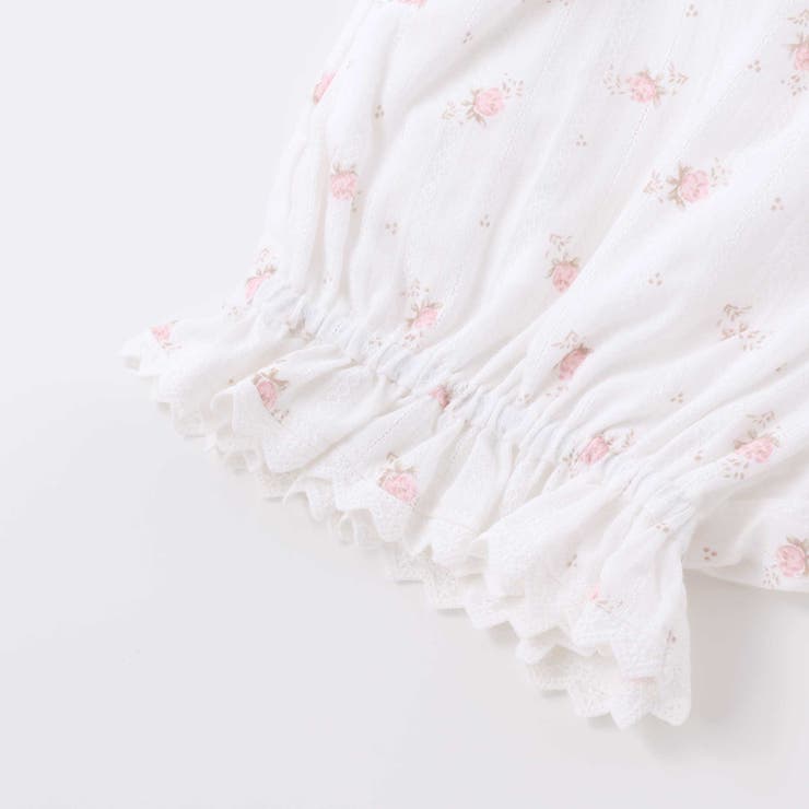 【お揃い】花柄裾レースフリルブルマ(80~90cm) | BeBe | 詳細画像7 