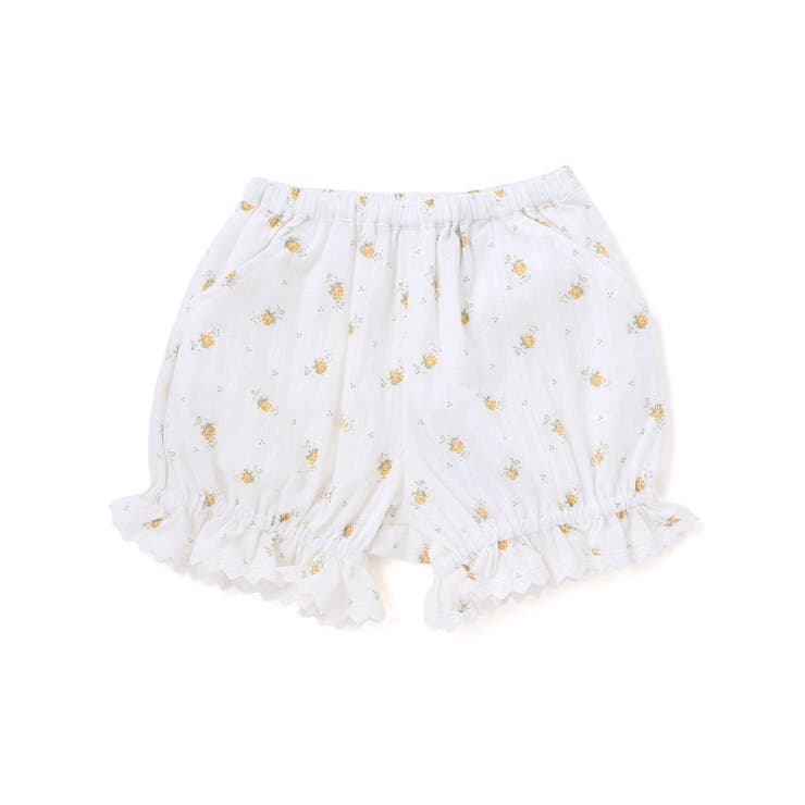 【お揃い】花柄裾レースフリルブルマ(80~90cm) | BeBe | 詳細画像8 