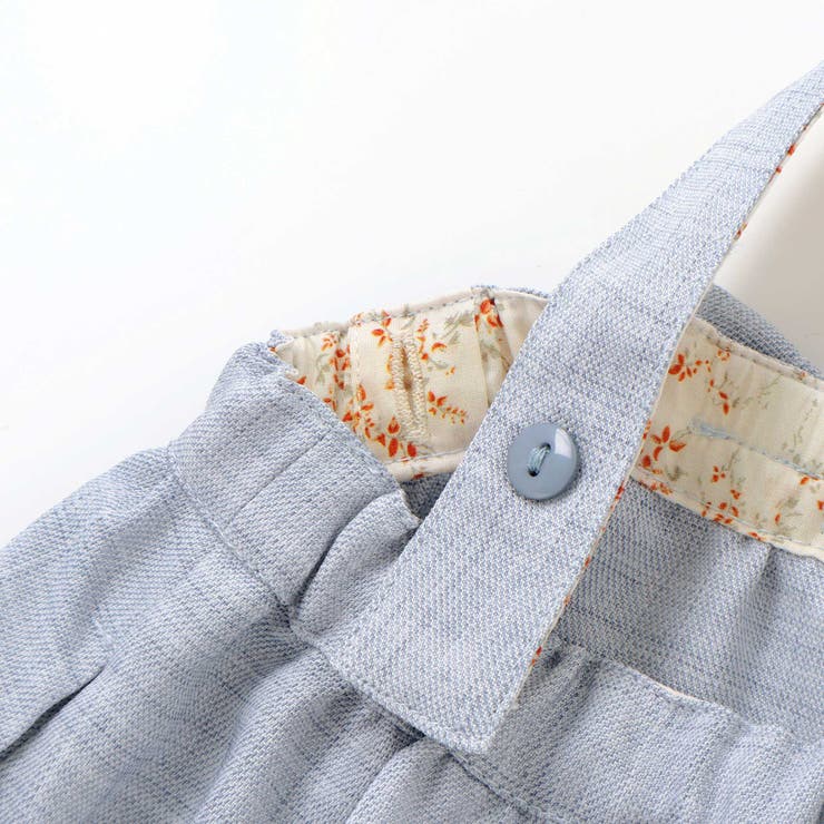 リネン調メランジサスペンダー付きギャザースカート(80~100cm) | BeBe | 詳細画像11 