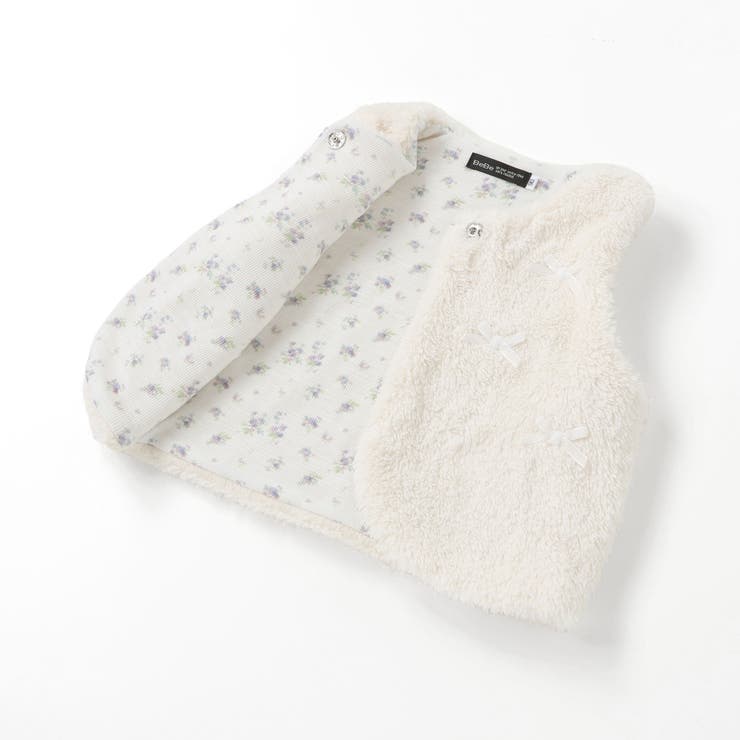 リボンモチーフボアベスト(90~100cm) | BeBe | 詳細画像13 