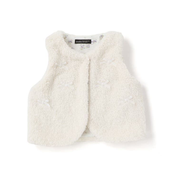 リボンモチーフボアベスト(90~100cm) | BeBe | 詳細画像6 