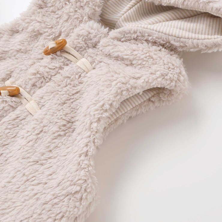 トグルボタンフード付きボアベスト(90~100cm) | BeBe | 詳細画像12 