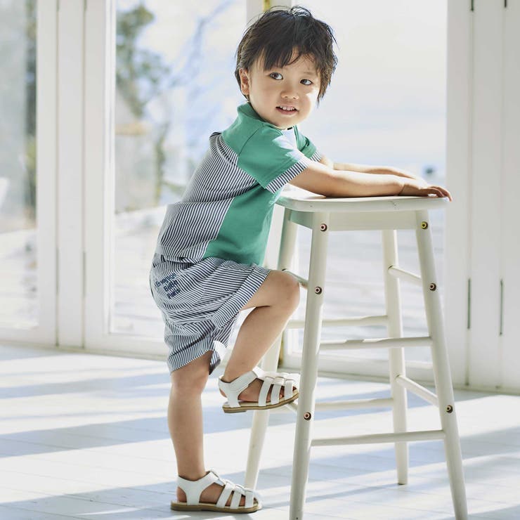 ネクタイプリントブロード切替半袖Tシャツ(80~90cm) | BeBe | 詳細画像4 