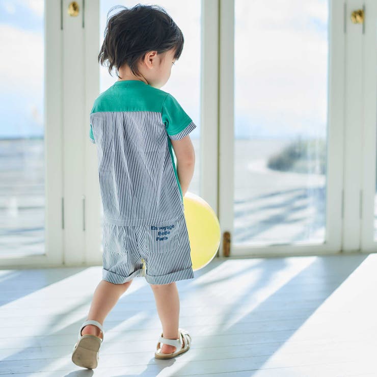 ネクタイプリントブロード切替半袖Tシャツ(80~90cm) | BeBe | 詳細画像5 