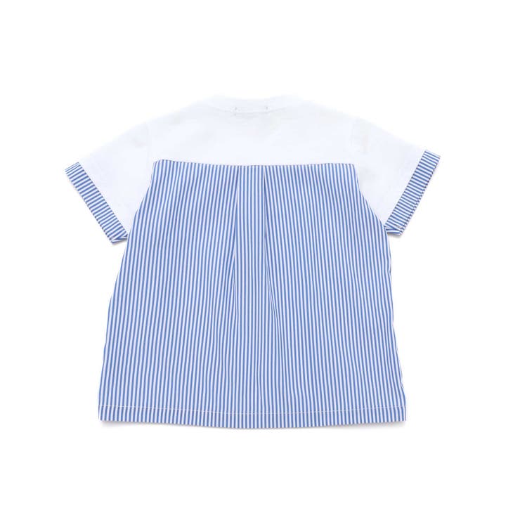 ネクタイプリントブロード切替半袖Tシャツ(80~90cm) | BeBe | 詳細画像7 