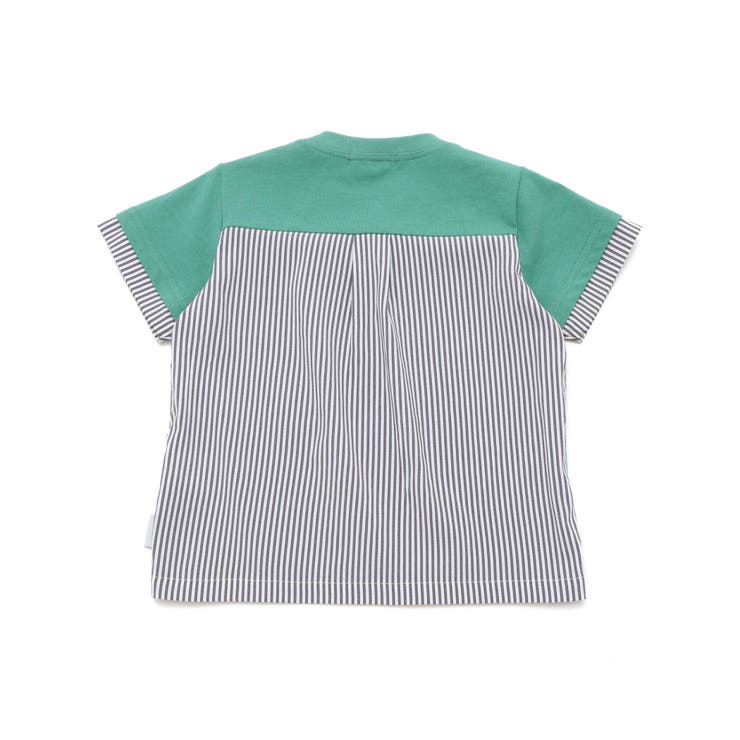 ネクタイプリントブロード切替半袖Tシャツ(80~90cm) | BeBe | 詳細画像9 