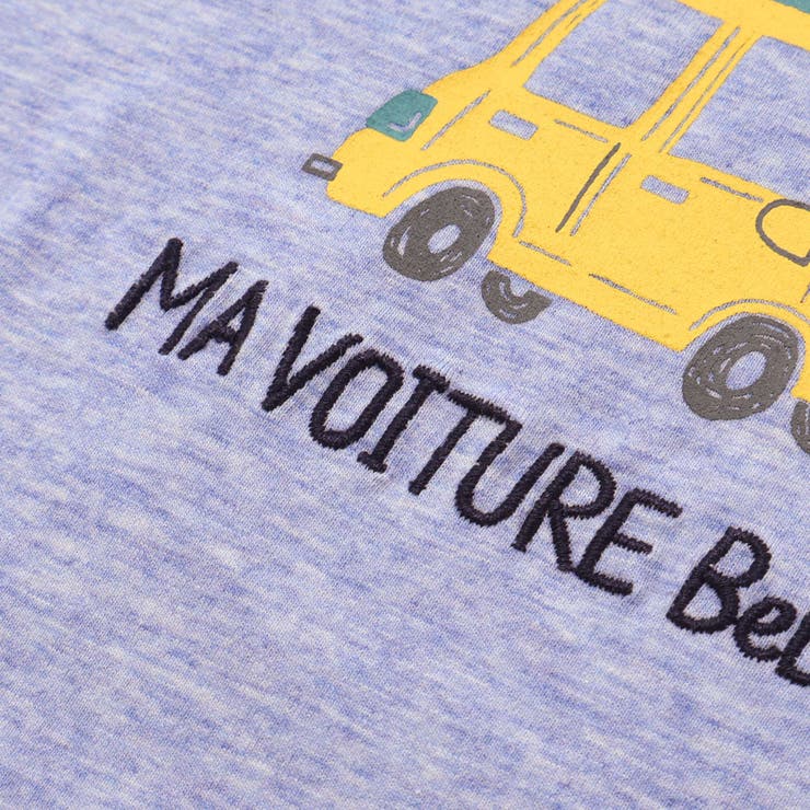 メランジ天竺車プリント半袖Tシャツ(80~100cm) | BeBe | 詳細画像13 