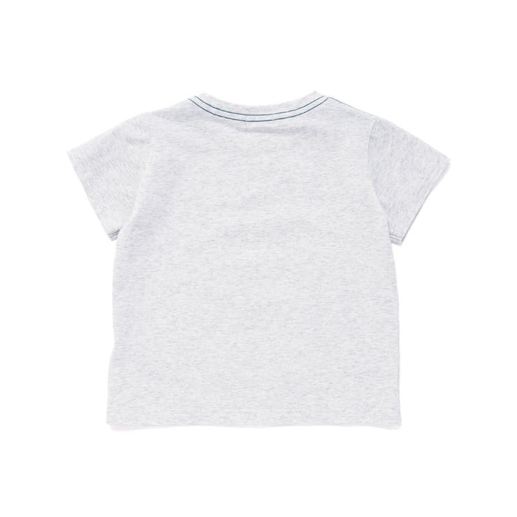 メランジ天竺車プリント半袖Tシャツ(80~100cm) | BeBe | 詳細画像8 