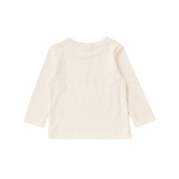 針抜きローズ刺しゅう長袖Tシャツ(80~100cm) | BeBe | 詳細画像6 