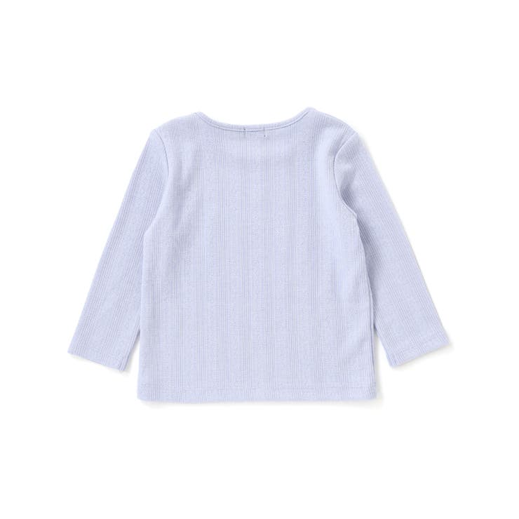 針抜きローズ刺しゅう長袖Tシャツ(80~100cm) | BeBe | 詳細画像9 