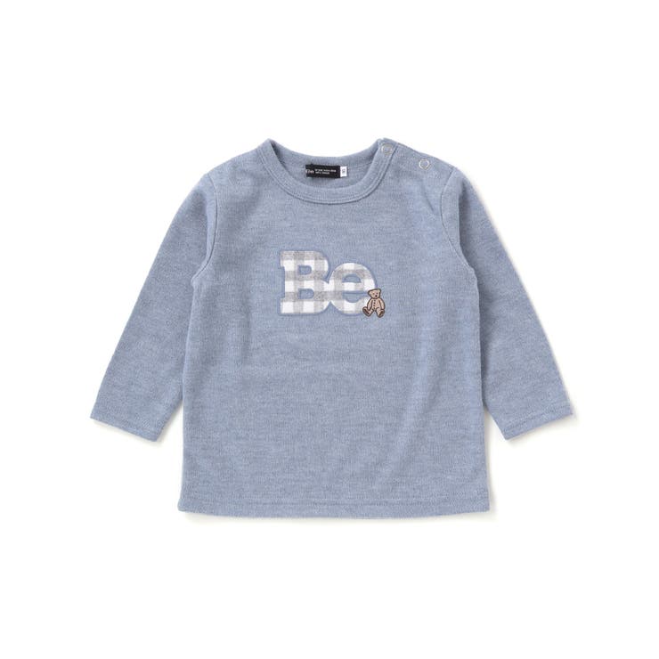 Beパッチ刺しゅうスムース長袖Tシャツ(80~100cm) | BeBe | 詳細画像5 