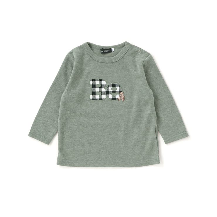 Beパッチ刺しゅうスムース長袖Tシャツ(80~100cm) | BeBe | 詳細画像7 