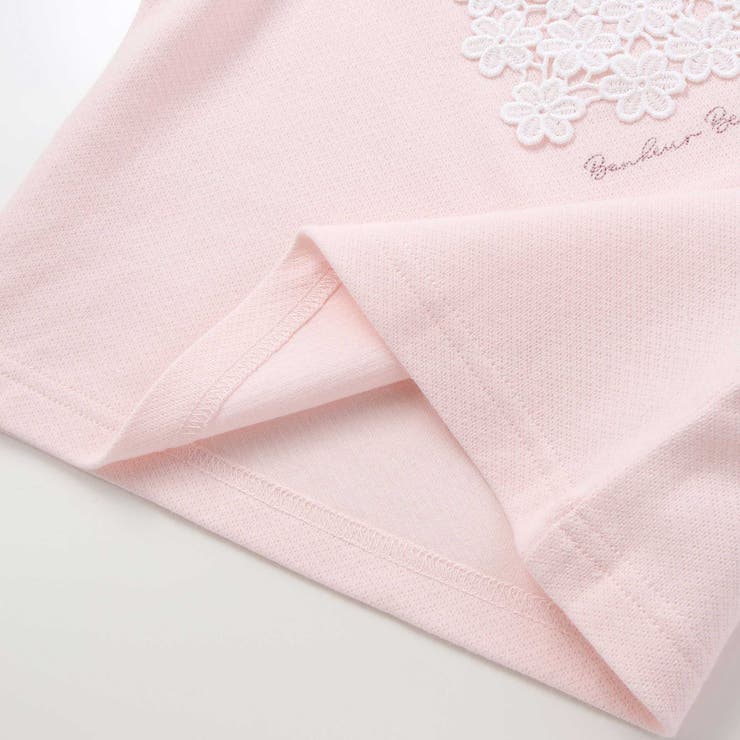 ハートレースモチーフ針抜き長袖Tシャツ(80~100cm) | BeBe | 詳細画像10 
