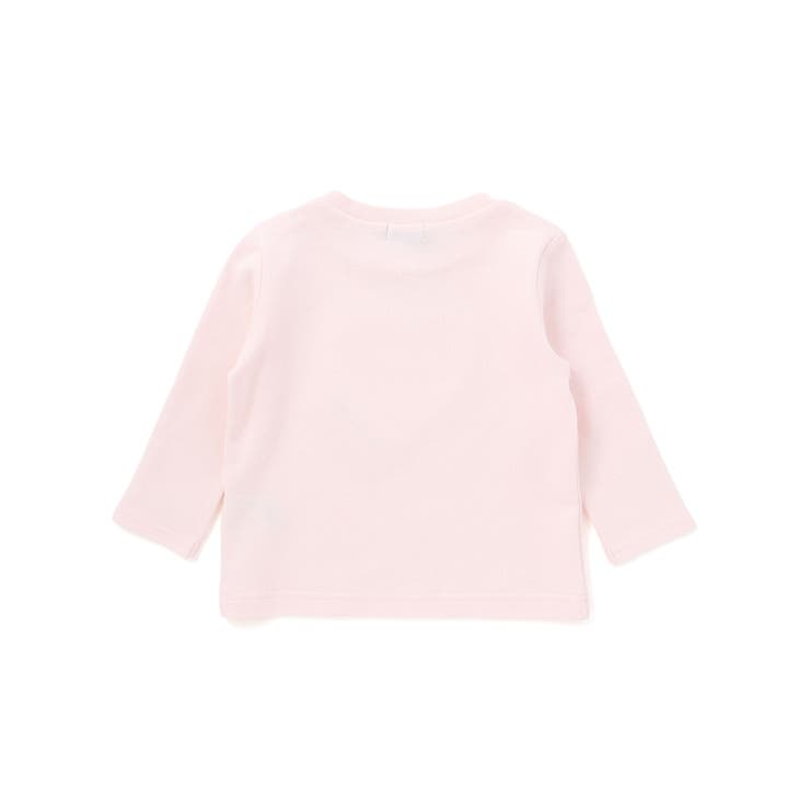 ハートレースモチーフ針抜き長袖Tシャツ(80~100cm) | BeBe | 詳細画像4 