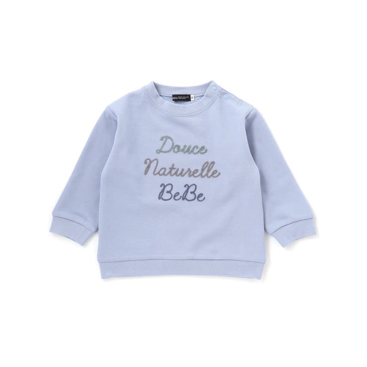 カノコチェーンステッチロゴ長袖Tシャツ(80~100cm) | BeBe | 詳細画像1 