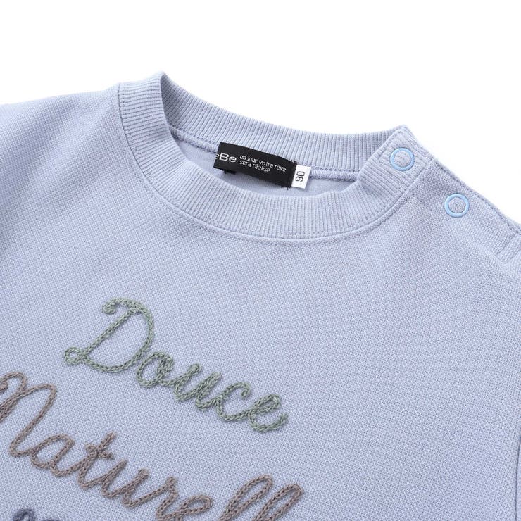 カノコチェーンステッチロゴ長袖Tシャツ(80~100cm) | BeBe | 詳細画像5 