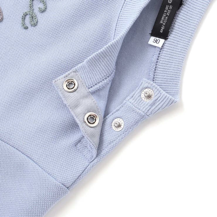 カノコチェーンステッチロゴ長袖Tシャツ(80~100cm) | BeBe | 詳細画像6 