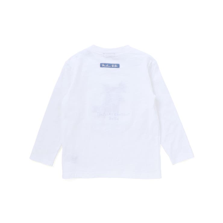 スラブ天竺DOGプリント長袖Tシャツ(80~100cm) | BeBe | 詳細画像6 