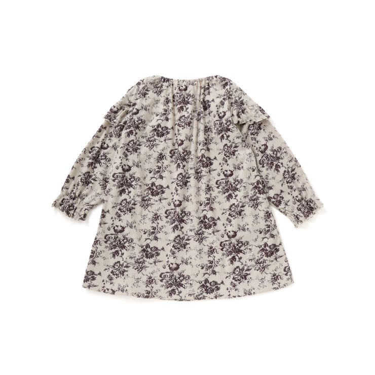 【店舗限定】花柄コールテンフリルワンピース(95~150cm) | BeBe Petits Pois Vert | 詳細画像7 