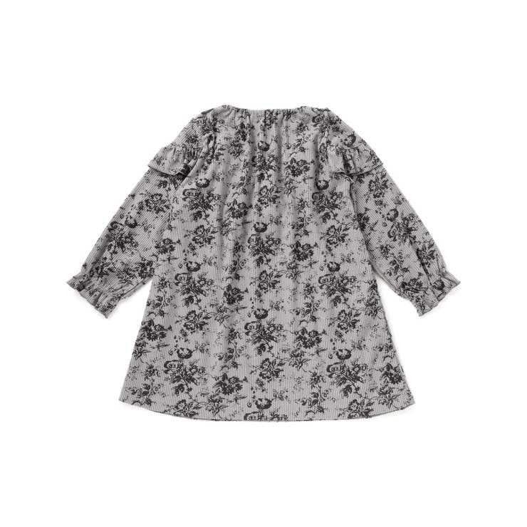 【店舗限定】花柄コールテンフリルワンピース(95~150cm) | BeBe Petits Pois Vert | 詳細画像9 