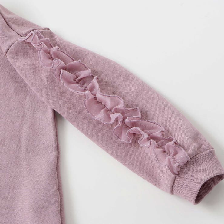 【店舗限定】裏毛チュールフリルワンピース(95~150cm) | BeBe Petits Pois Vert | 詳細画像10 