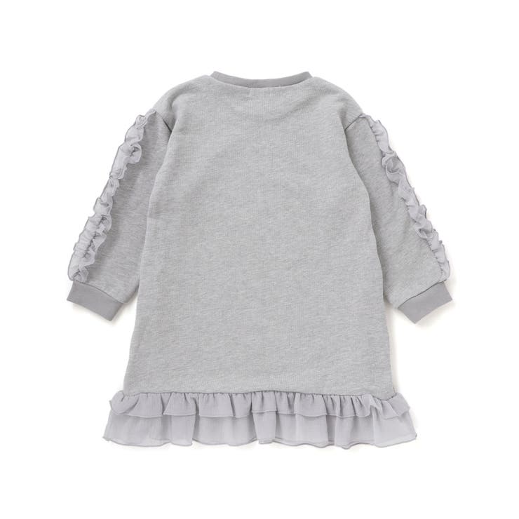 【店舗限定】裏毛チュールフリルワンピース(95~150cm) | BeBe Petits Pois Vert | 詳細画像16 