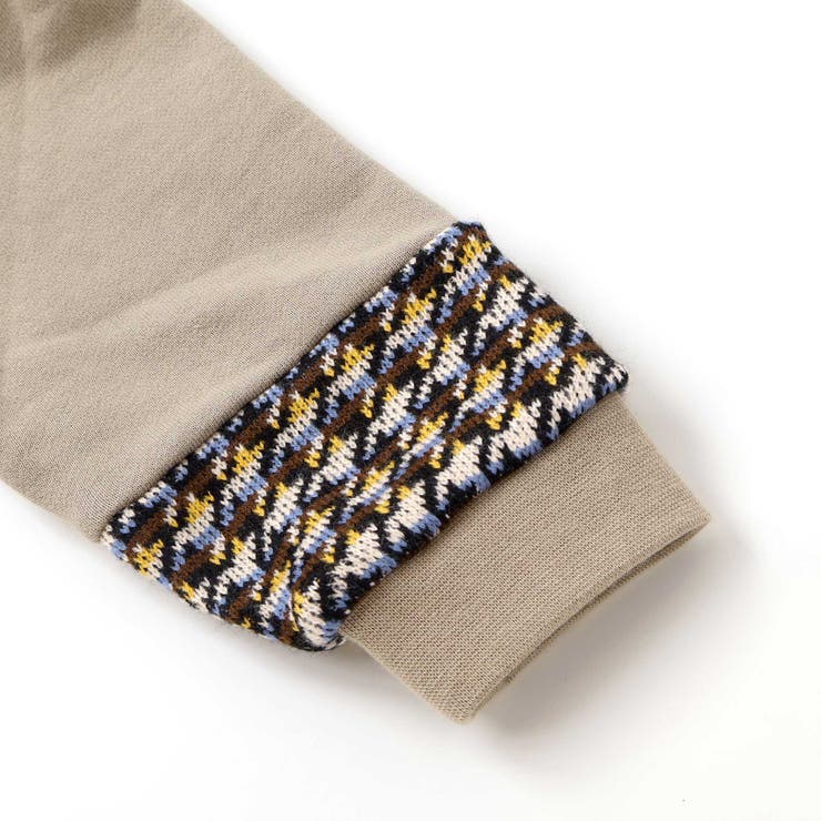 【店舗限定】【お揃い】裏毛×ノルディック切り替えワンピース(95~150cm) | BeBe Petits Pois Vert | 詳細画像13 