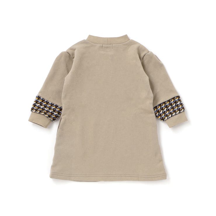 【店舗限定】【お揃い】裏毛×ノルディック切り替えワンピース(95~150cm) | BeBe Petits Pois Vert | 詳細画像8 