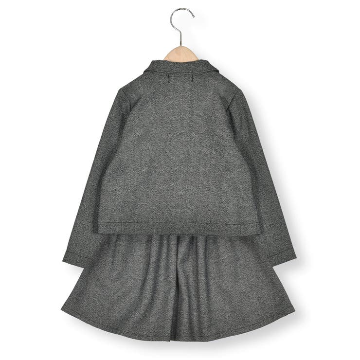 【お揃い】リボン付きチェック無地フォーマルスーツ上下セット(110~130cm) | BeBe Petits Pois Vert | 詳細画像12 