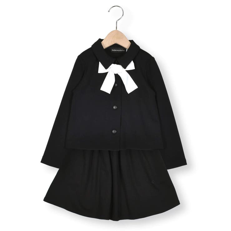 【お揃い】リボン付きチェック無地フォーマルスーツ上下セット(110~130cm) | BeBe Petits Pois Vert | 詳細画像19 