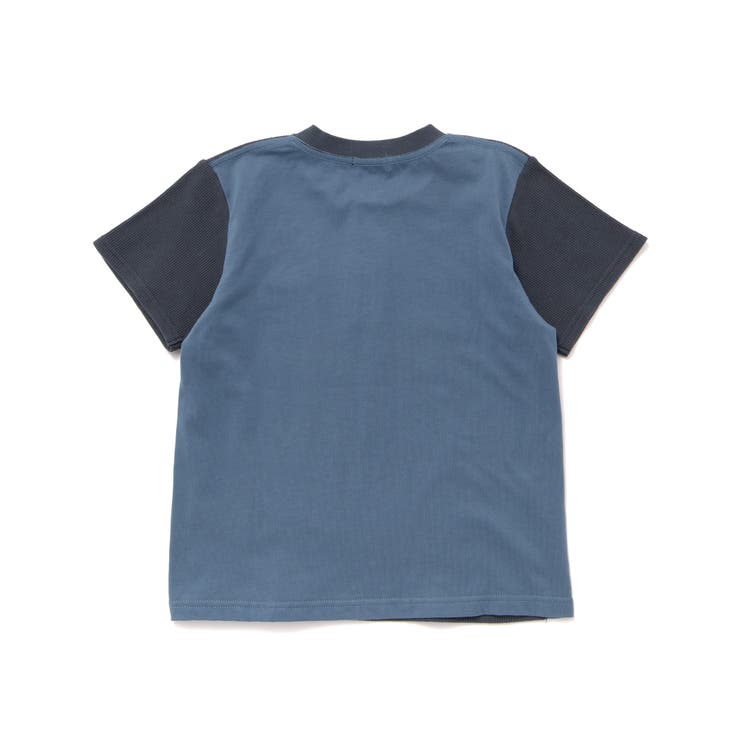 ワッフル×天竺ワッペン半袖Tシャツ＋ショートパンツセットアップ | BeBe Petits Pois Vert | 詳細画像23 
