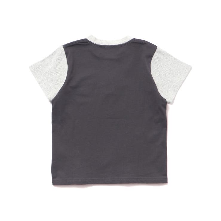 ワッフル×天竺ワッペン半袖Tシャツ＋ショートパンツセットアップ | BeBe Petits Pois Vert | 詳細画像9 
