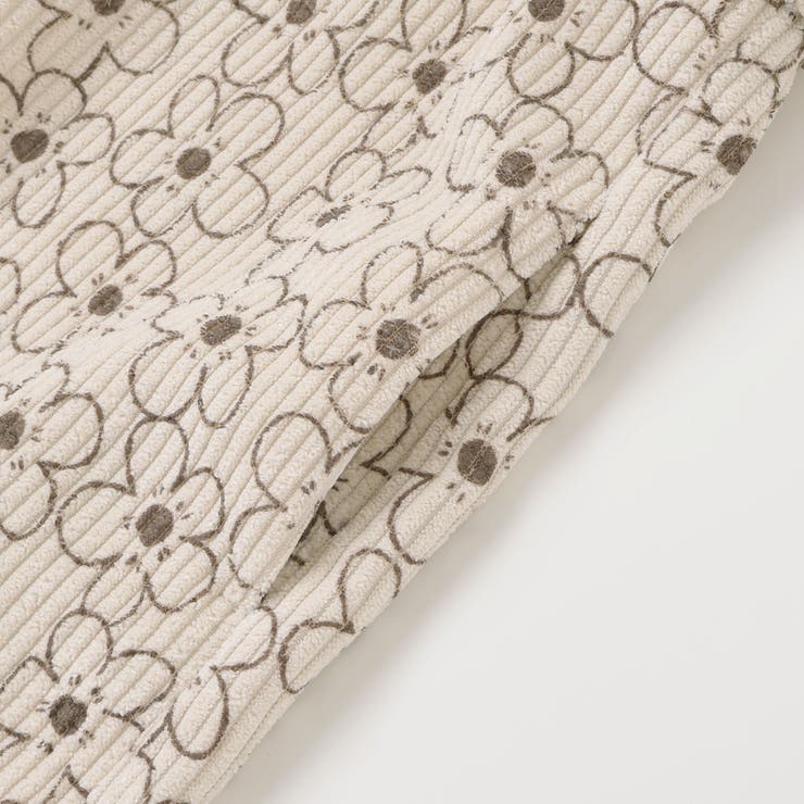 【店舗限定】花柄コールテンジャンパースカート＋長袖リブトップスセット(95~15… | BeBe Petits Pois Vert | 詳細画像13 