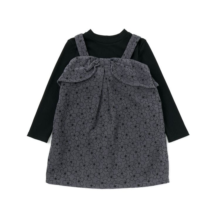 【店舗限定】花柄コールテンジャンパースカート＋長袖リブトップスセット(95~15… | BeBe Petits Pois Vert | 詳細画像20 