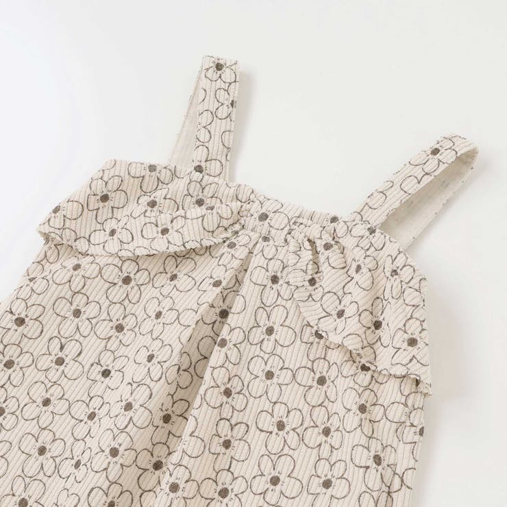 【店舗限定】花柄コールテンジャンパースカート＋長袖リブトップスセット(95~15… | BeBe Petits Pois Vert | 詳細画像9 