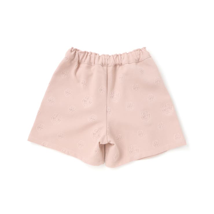 【店舗限定】型押し花柄ベスト＋ショートパンツセットアップ(95~150cm) | BeBe Petits Pois Vert | 詳細画像9 