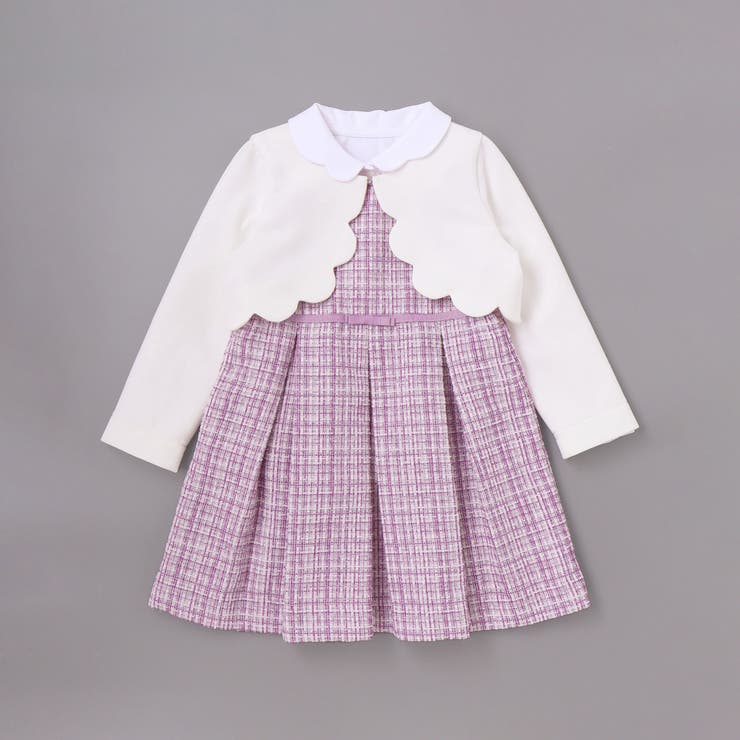 ボレロ＋ジャンパースカート＋ブラウス3点セットアンサンブル | BeBe Petits Pois Vert | 詳細画像19 