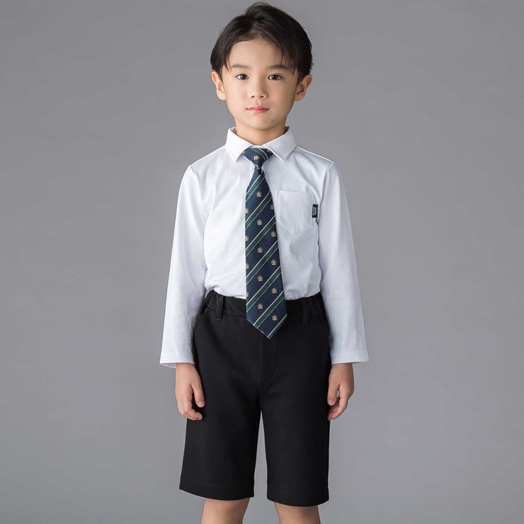 【店舗限定】フォーマルジャケット＋パンツ＋シャツ3点セット(110~130cm) | BeBe Petits Pois Vert | 詳細画像8 