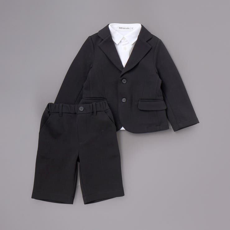 【店舗限定】フォーマルジャケット＋パンツ＋シャツ3点セット(110~130cm) | BeBe Petits Pois Vert | 詳細画像9 